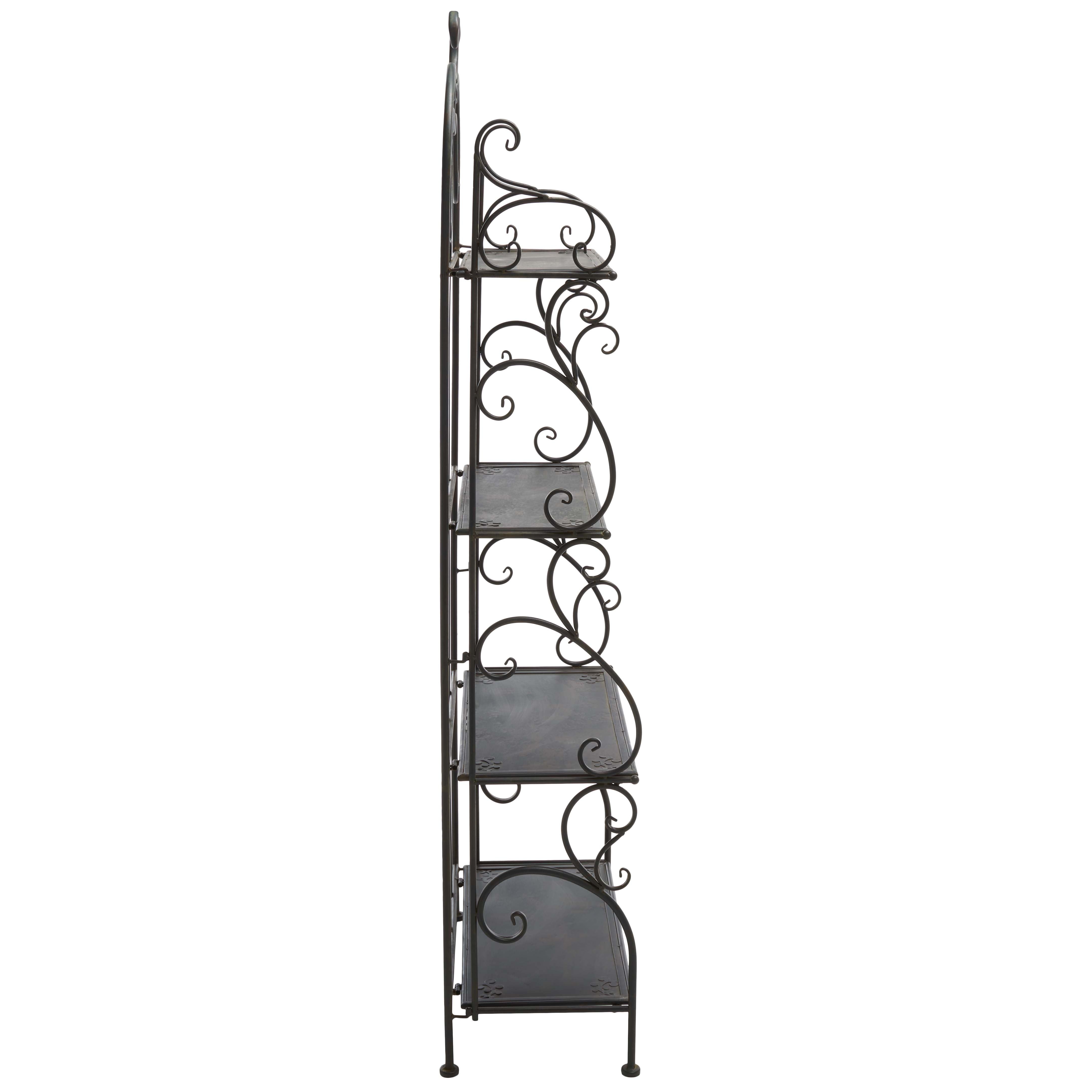 Safavieh Tyrique 4 Tier Shelf Unit , PAT5033 - Antique Black