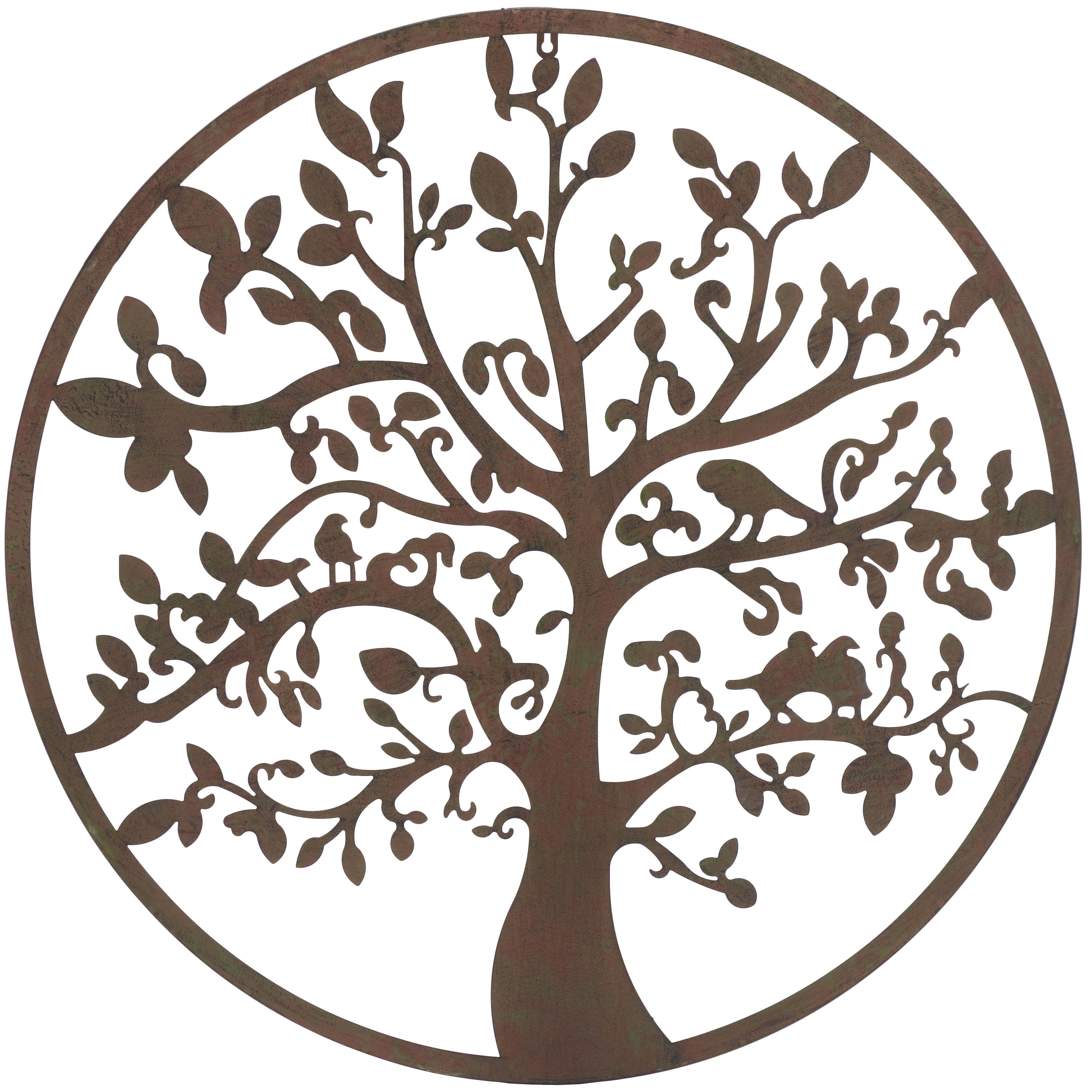 Safavieh 31.5 Tree Of Life Wall Art , PAT5040 - Antique Blue