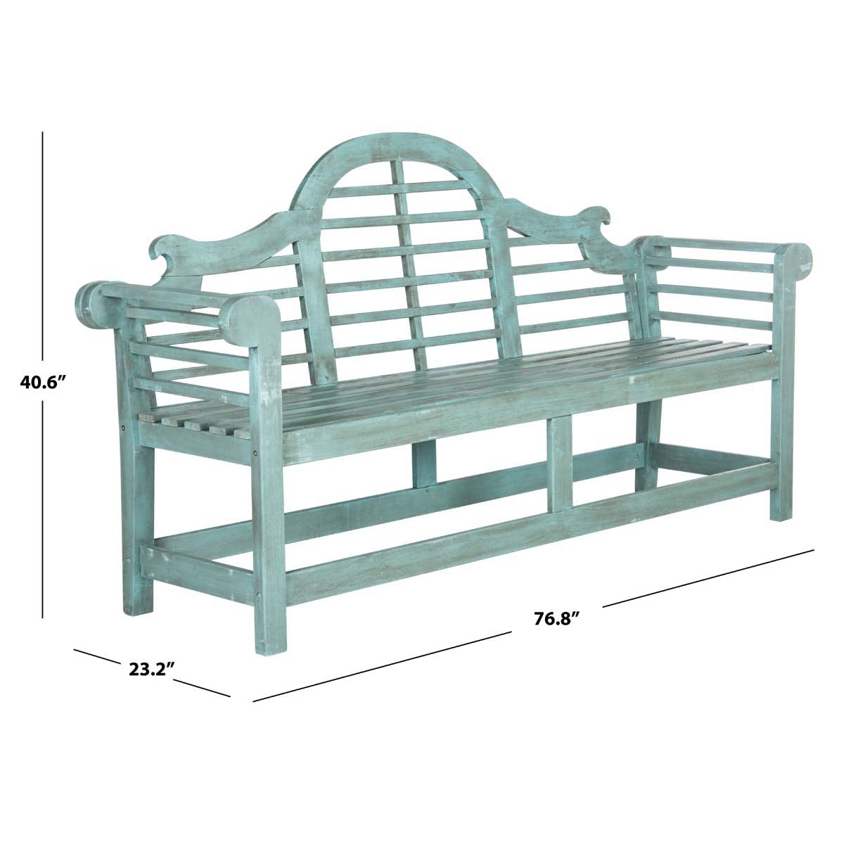 Safavieh Khara Bench , PAT6705 - Beach House Blue