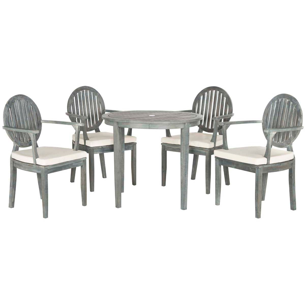 Safavieh Chino 5Pc Dining Set , PAT6706 - Ash Grey