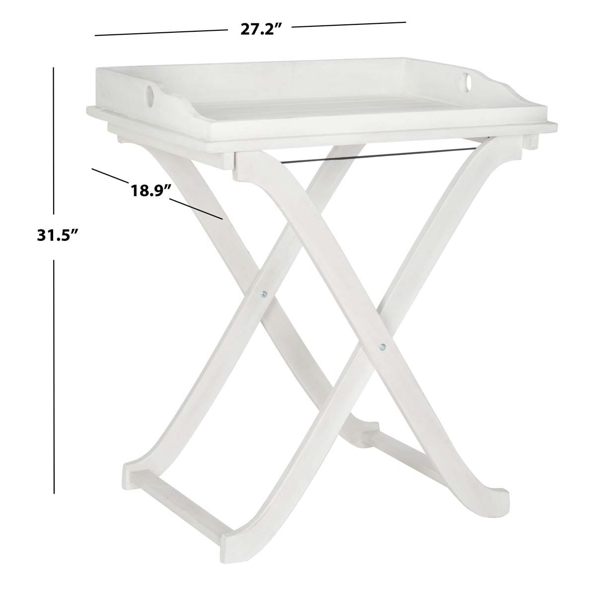 Safavieh Covina Tray Table , PAT6716 - Antique White