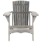 Safavieh Vista Wine Glass Holder Adirondack Chair , PAT6727 - Ash Grey