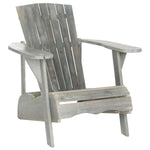 Safavieh Vista Wine Glass Holder Adirondack Chair , PAT6727 - Ash Grey