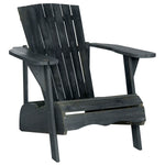 Safavieh Vista Wine Glass Holder Adirondack Chair , PAT6727 - Dark Slate Grey