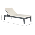 Safavieh Montclair Sunlounger , PAT6731 - Ash Grey/Beige