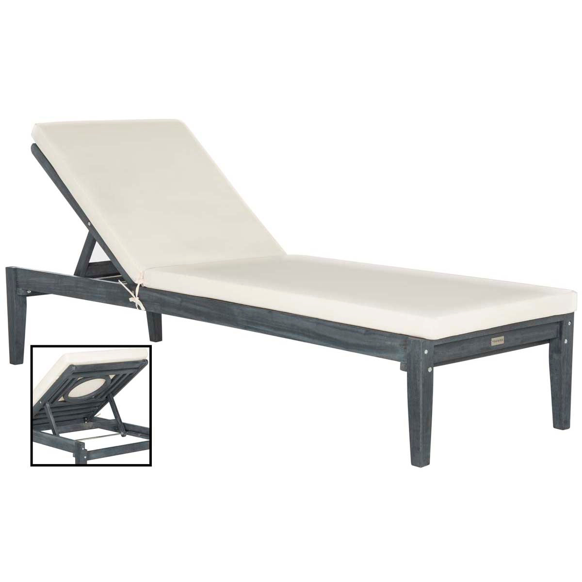 Safavieh Montclair Sunlounger , PAT6731 - Ash Grey/Beige