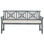 Safavieh Del Mar 3 Seat Bench , PAT6737 - Ash Grey/Beige