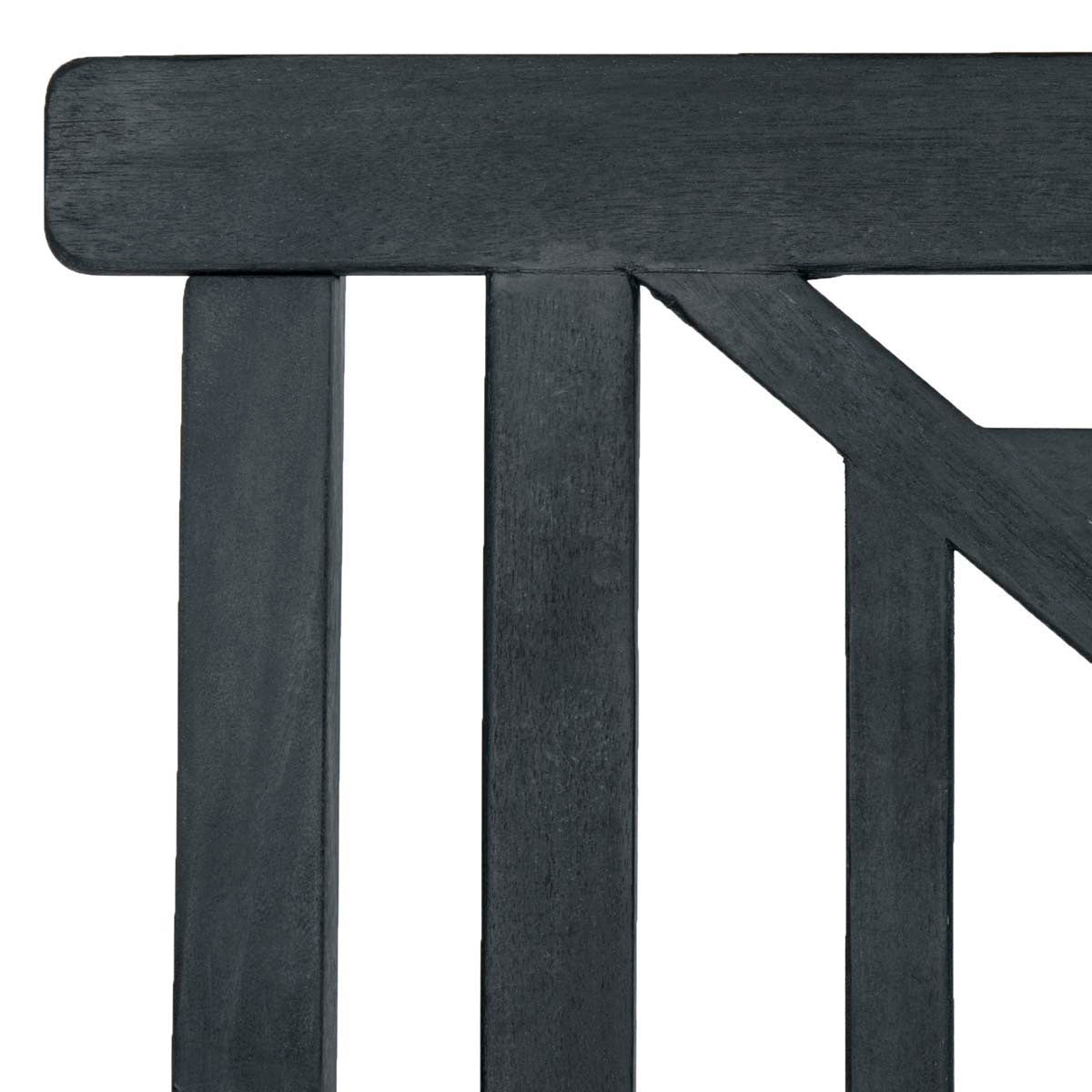 Safavieh Del Mar 3 Seat Bench , PAT6737 - Dark Slate Gray / Beige