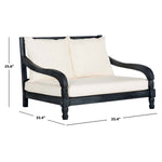 Safavieh Pomona Lounger , PAT6740 - Dark Slate Grey/Beige