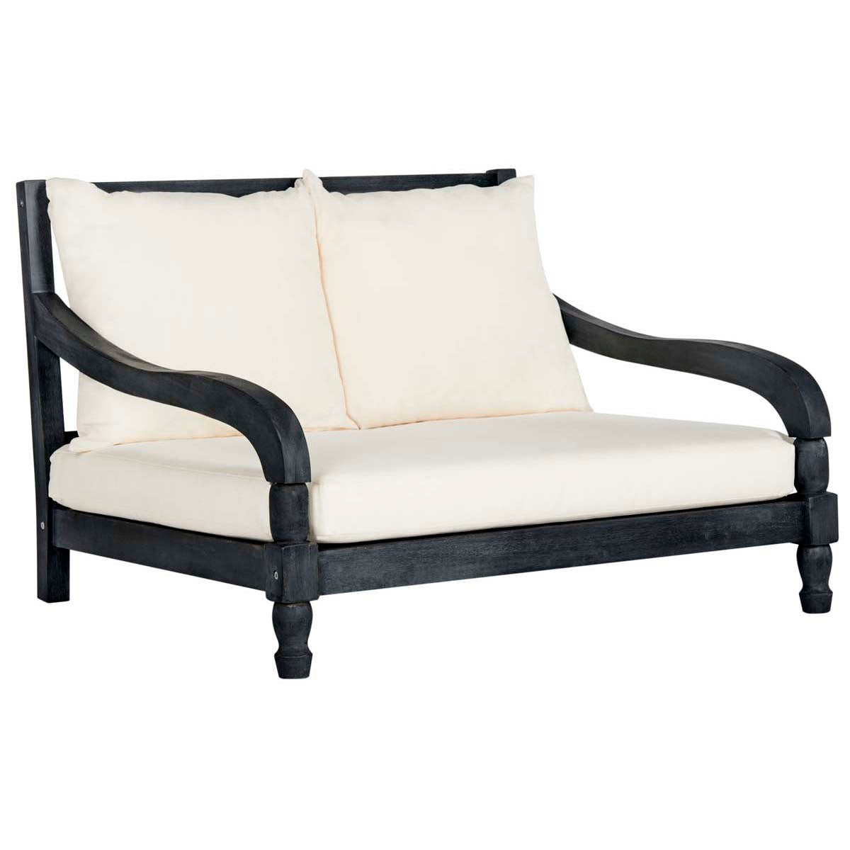 Safavieh Pomona Lounger , PAT6740 - Dark Slate Grey/Beige