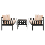 Safavieh Lardner Living Set , PAT6749 - Dark Slate Grey/Sahara Beige