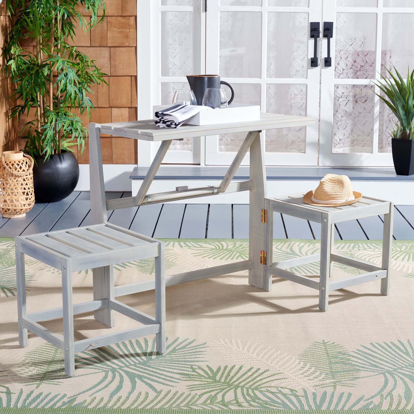 Safavieh Belamy Transformer Bench , PAT6752 - Ash Grey