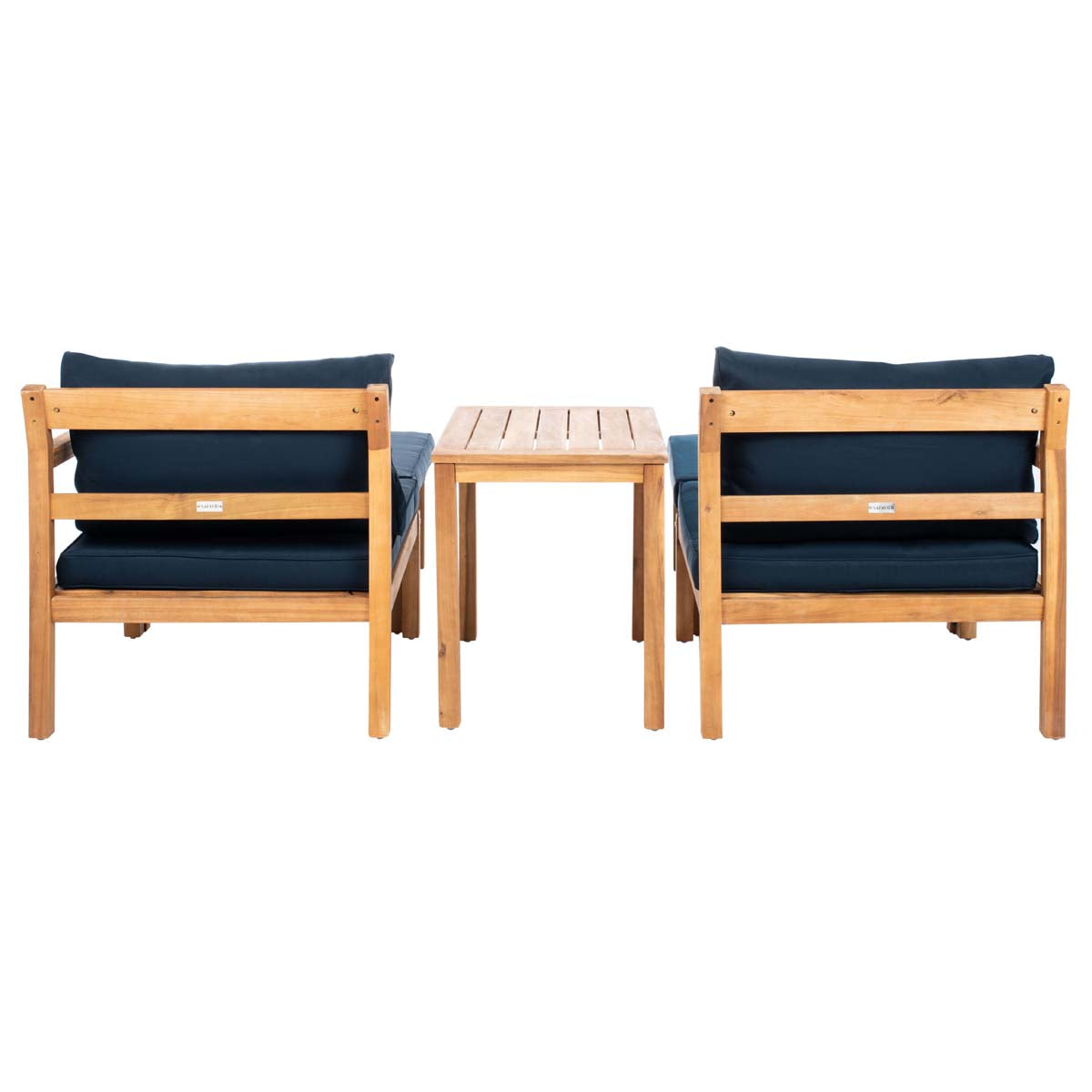 Safavieh Pratia 5Pc Outdoor Set , PAT6759 - Natural/Navy