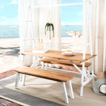 Safavieh Willamy 3 Pc Dining Set , PAT6761 - Natural/White