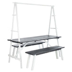 Safavieh Willamy 3 Pc Dining Set , PAT6761 - Ash Grey/White