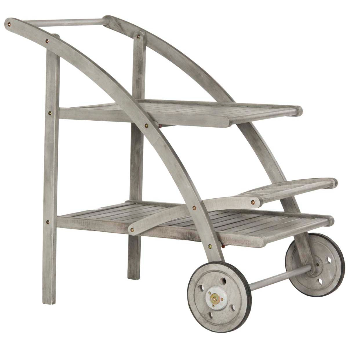 Safavieh Lodi Tea Cart , PAT7009 - Grey Wash/Beige