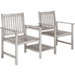Safavieh Brea Twin Seat Bench , PAT7014 - Grey