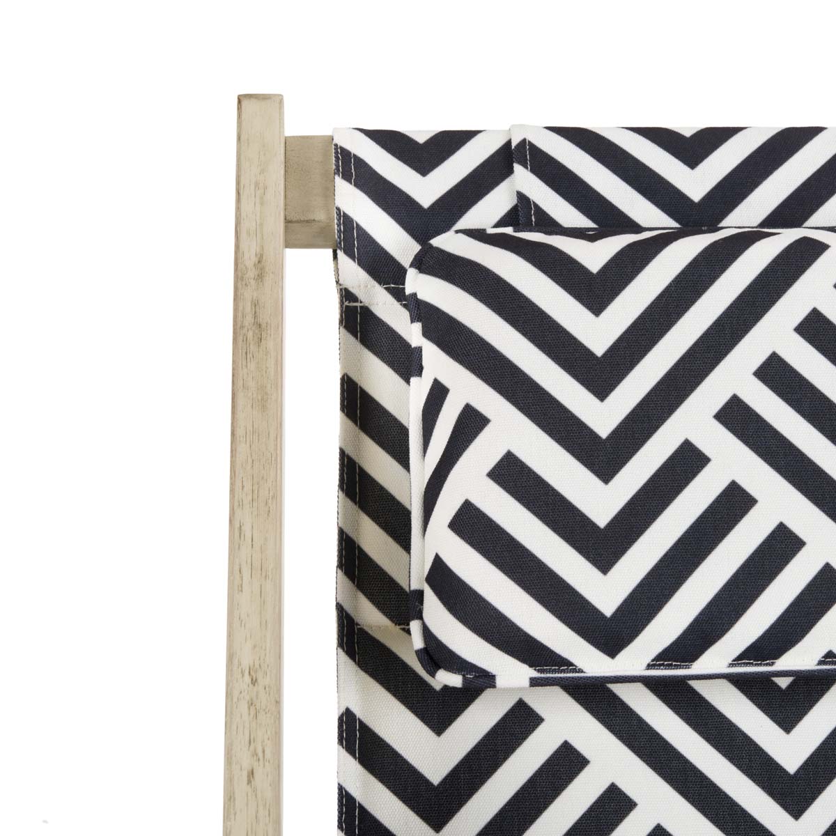 Safavieh Rive Foldable Sling Chair , PAT7039 - White Wash/Navy