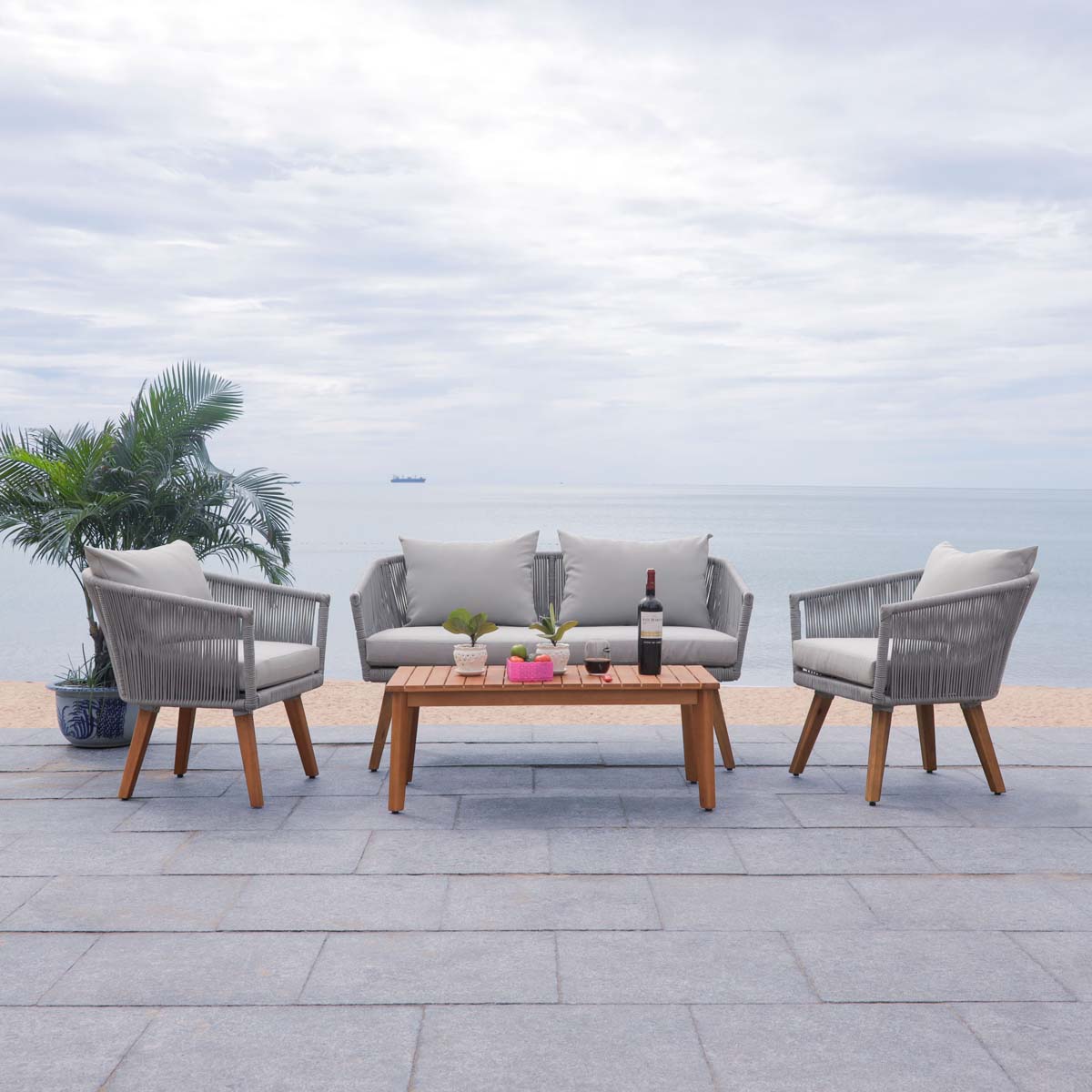 Safavieh Velso 4 Pc Living Set , PAT7072