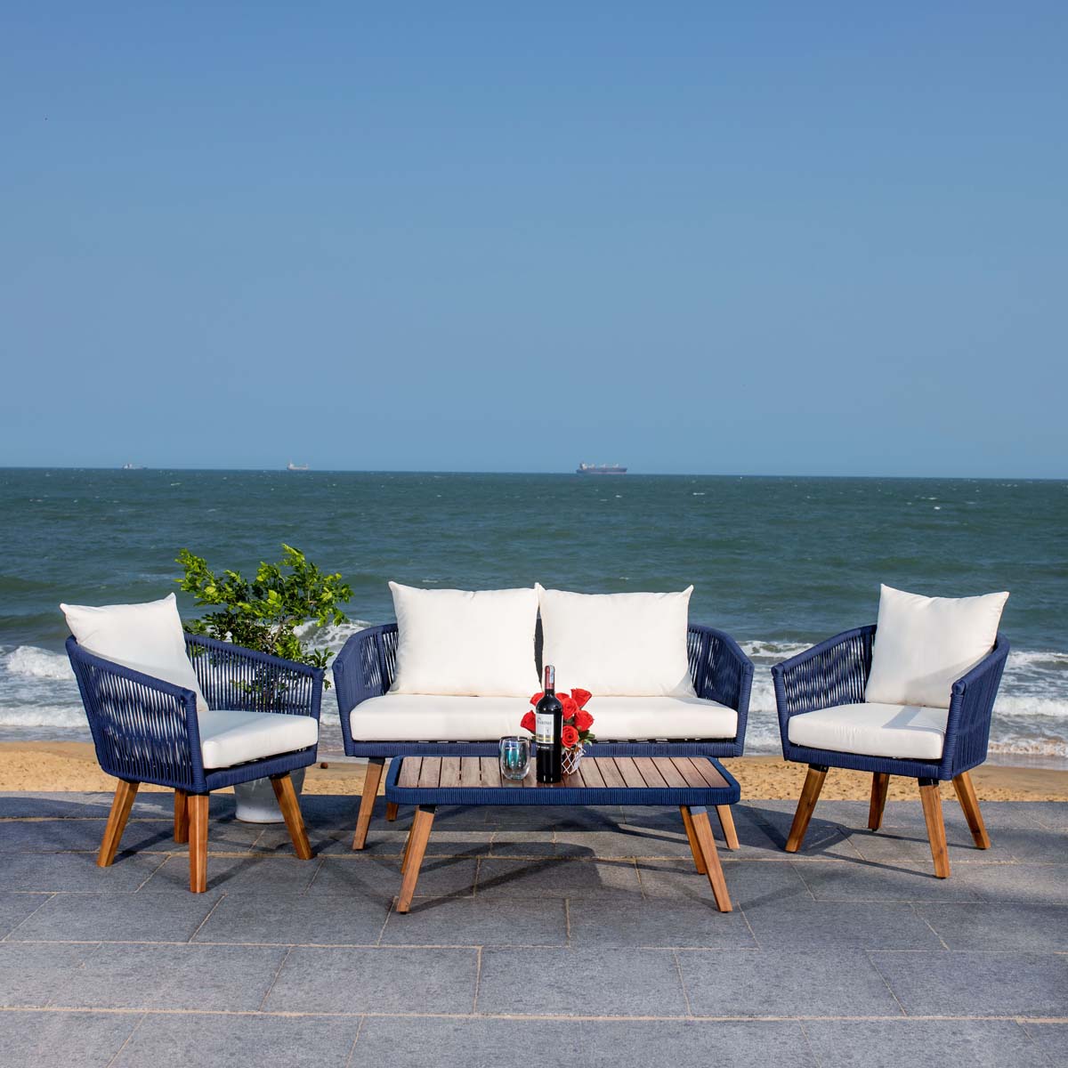 Safavieh Velso 4 Pc Living Set , PAT7072