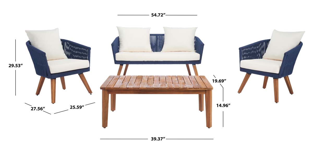 Safavieh Velso 4 Pc Living Set , PAT7072