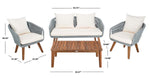 Safavieh Prester 4Pc Living Set , PAT7073
