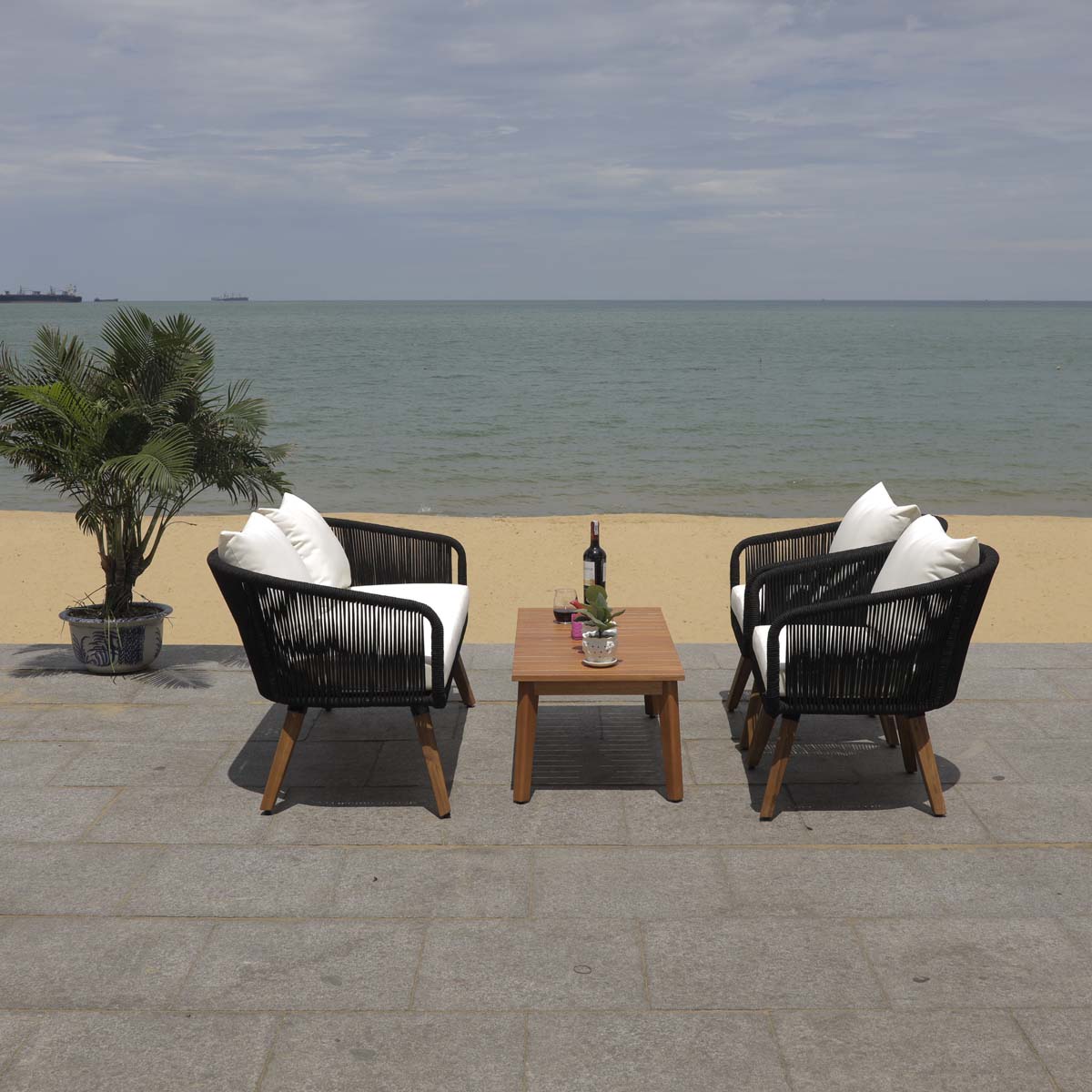Safavieh Prester 4Pc Living Set , PAT7073