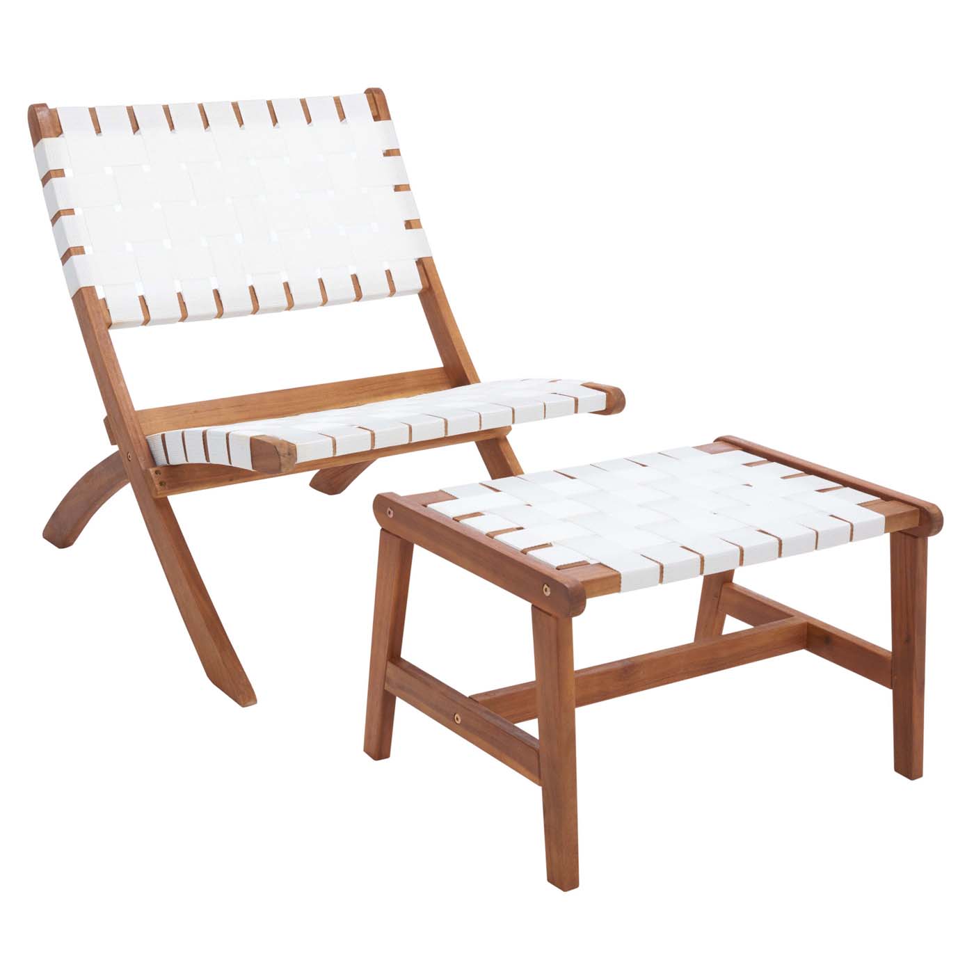 Natural Wood/White Rope - Natural Wood/White Rope