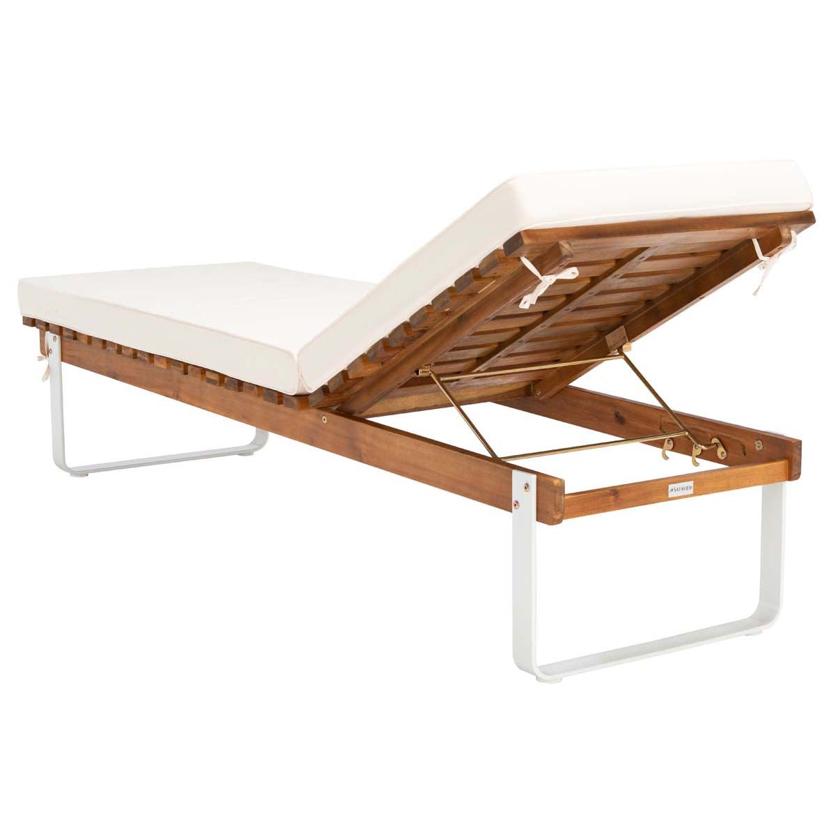 Safavieh Nuca Sunlounger , PAT7084 - Natural / White