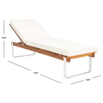 Safavieh Nuca Sunlounger , PAT7084 - Natural / White
