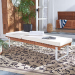 Safavieh Nuca Sunlounger , PAT7084 - Natural / White