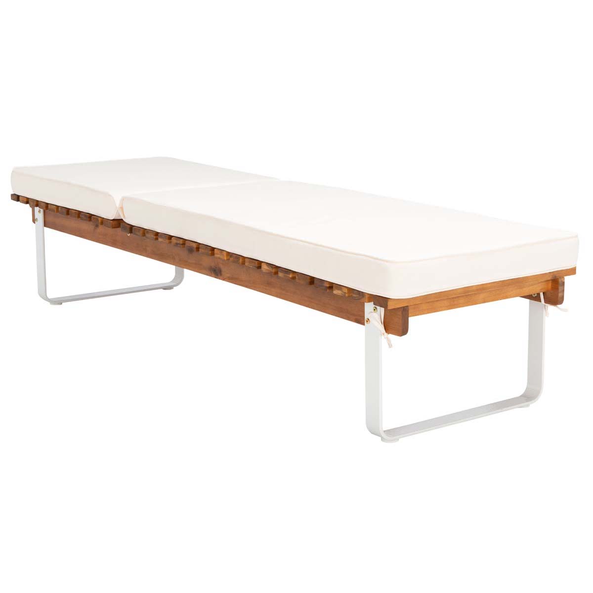 Safavieh Nuca Sunlounger , PAT7084 - Natural / White