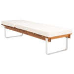 Safavieh Nuca Sunlounger , PAT7084 - Natural / White