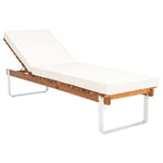 Safavieh Nuca Sunlounger , PAT7084 - Natural / White