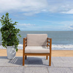 Safavieh Kinnell Outdoor Armchair , PAT7301 - Natural / Light Grey