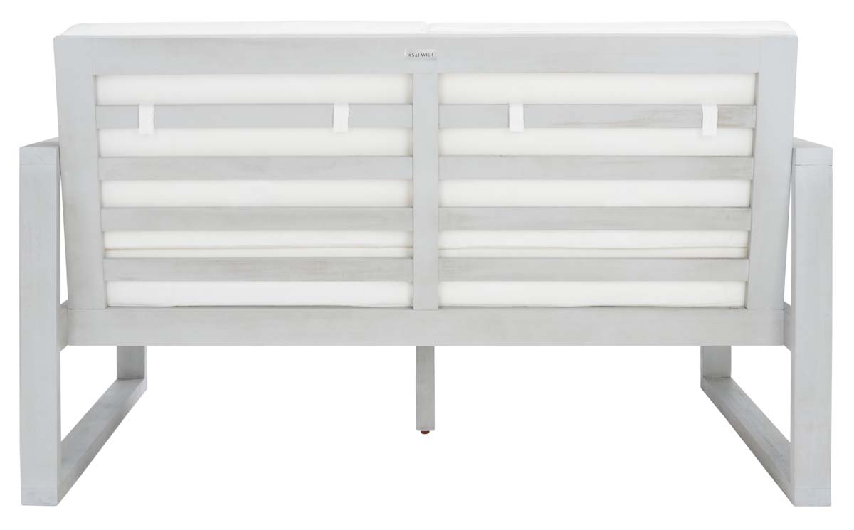 Safavieh Emiko Outdoor Bench , PAT7302 - Grey / Beige