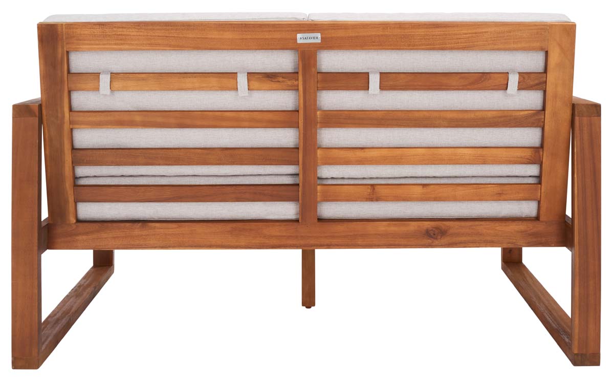 Safavieh Emiko Outdoor Bench , PAT7302 - Natural / Light Grey