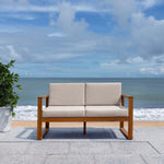 Safavieh Emiko Outdoor Bench , PAT7302 - Natural / Light Grey