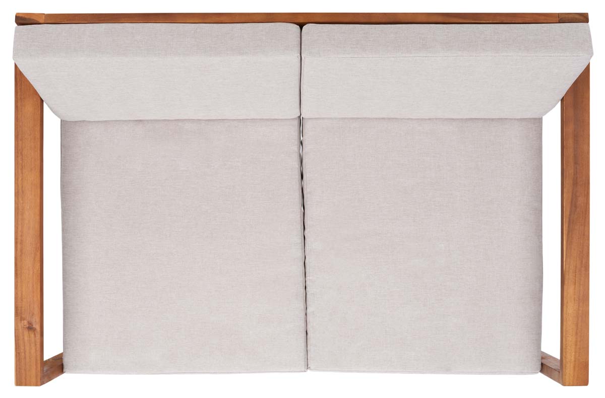 Safavieh Emiko Outdoor Bench , PAT7302 - Natural / Light Grey