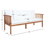 Safavieh Finnick Outdoor Bench , PAT7303 - Natural / Beige