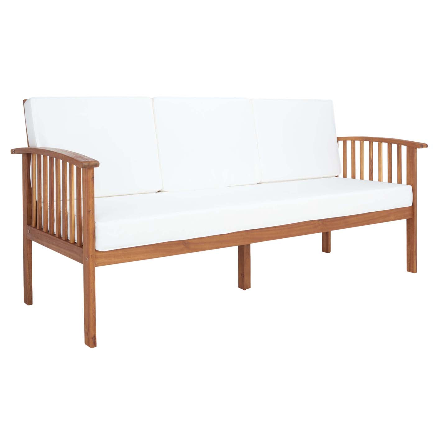 Safavieh Finnick Outdoor Bench , PAT7303 - Natural / Beige