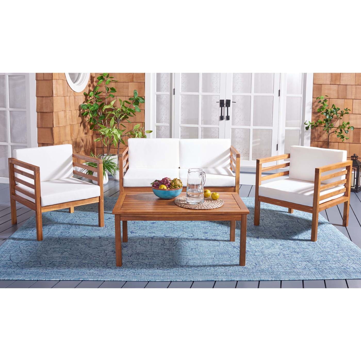 Safavieh Kinnell 4 Piece Outdoor Living Set , PAT7311