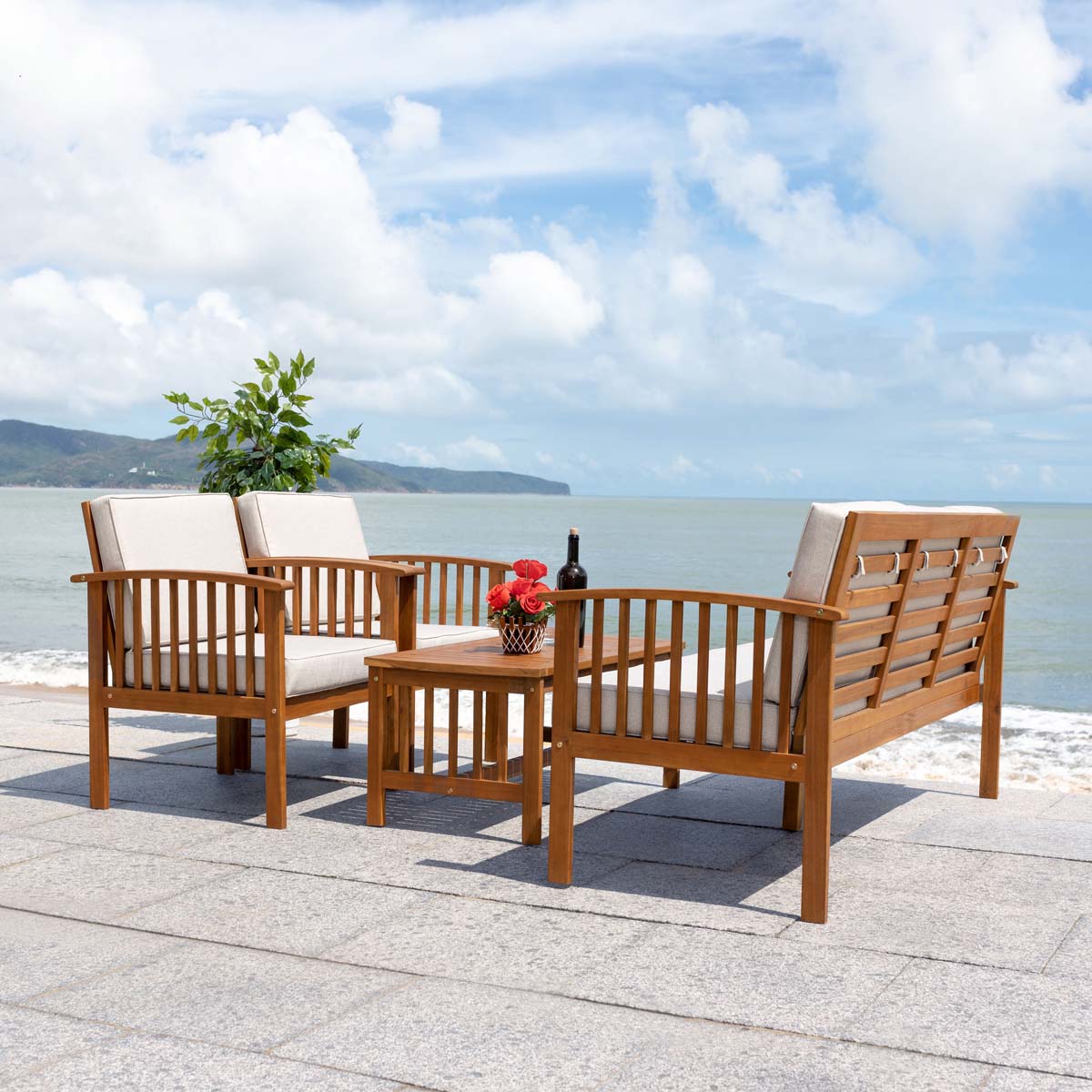 Safavieh Finnick 4Pc Living Set , PAT7313