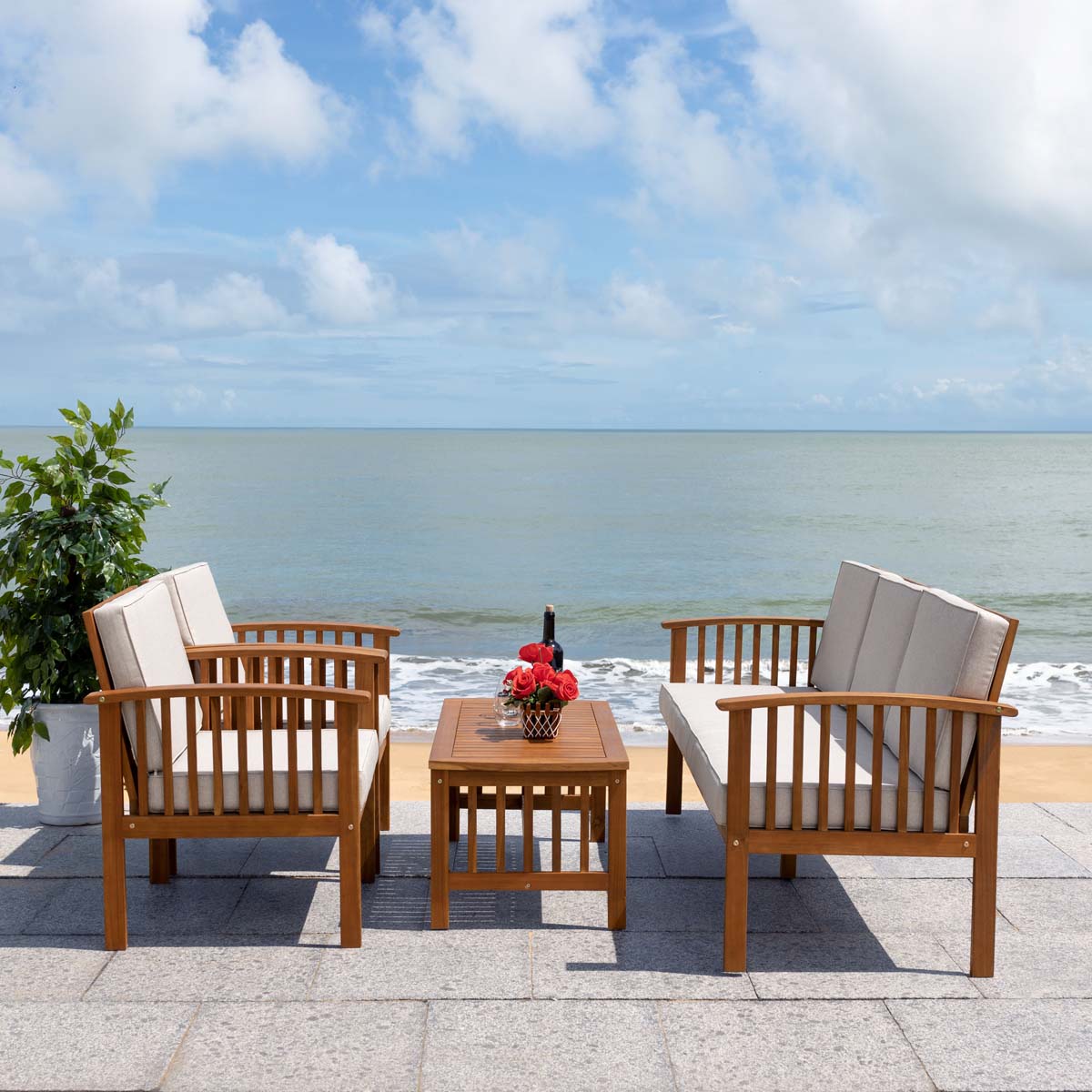 Safavieh Finnick 4Pc Living Set , PAT7313