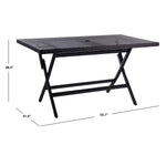 Safavieh Akita Folding Table , PAT7503 - Black
