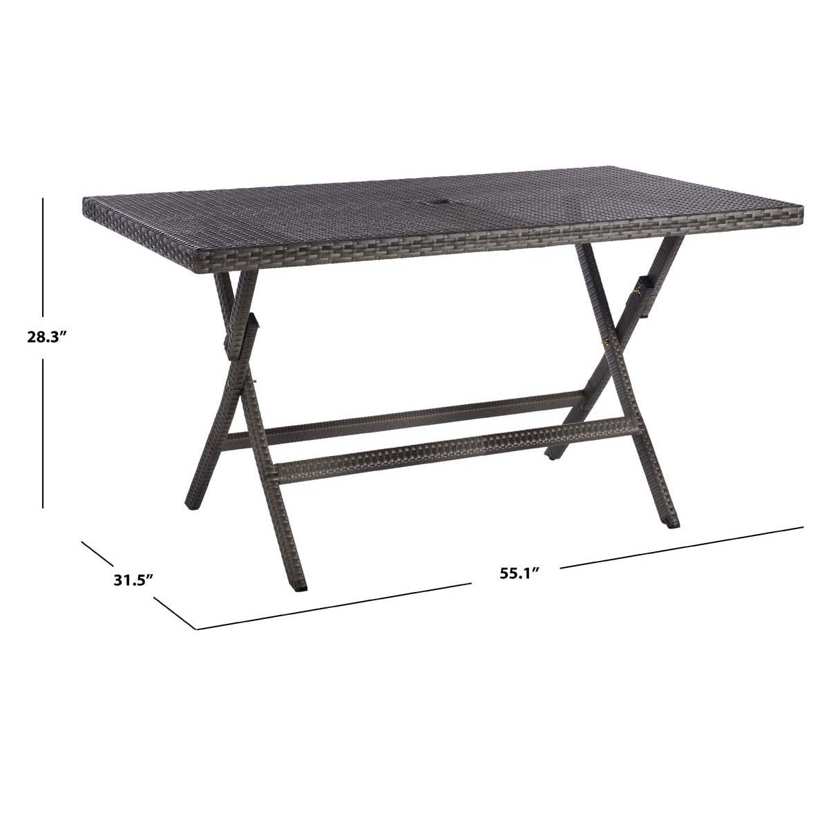 Safavieh Akita Folding Table , PAT7503 - Grey