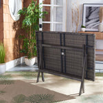 Safavieh Akita Folding Table , PAT7503 - Grey Brown / White