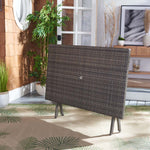 Safavieh Akita Folding Table , PAT7503 - Grey Brown / White