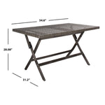 Safavieh Akita Folding Table , PAT7503 - Grey Brown / White