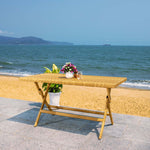 Safavieh Akita Folding Table , PAT7503 - Natural / White